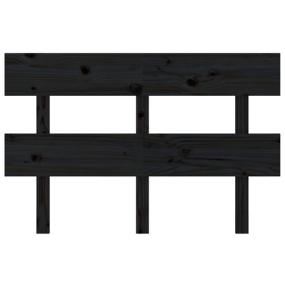 Hoofdbord 138X3X81 Cm Massief Grenenhout Zwart