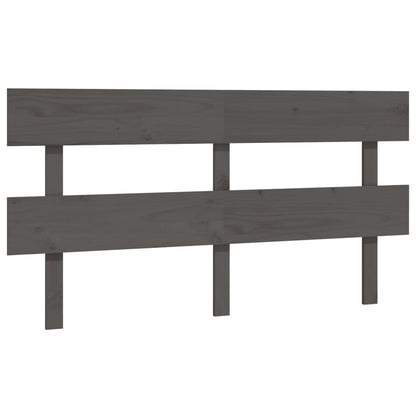 Hoofdbord 154X3X81 Cm Massief Grenenhout Grijs