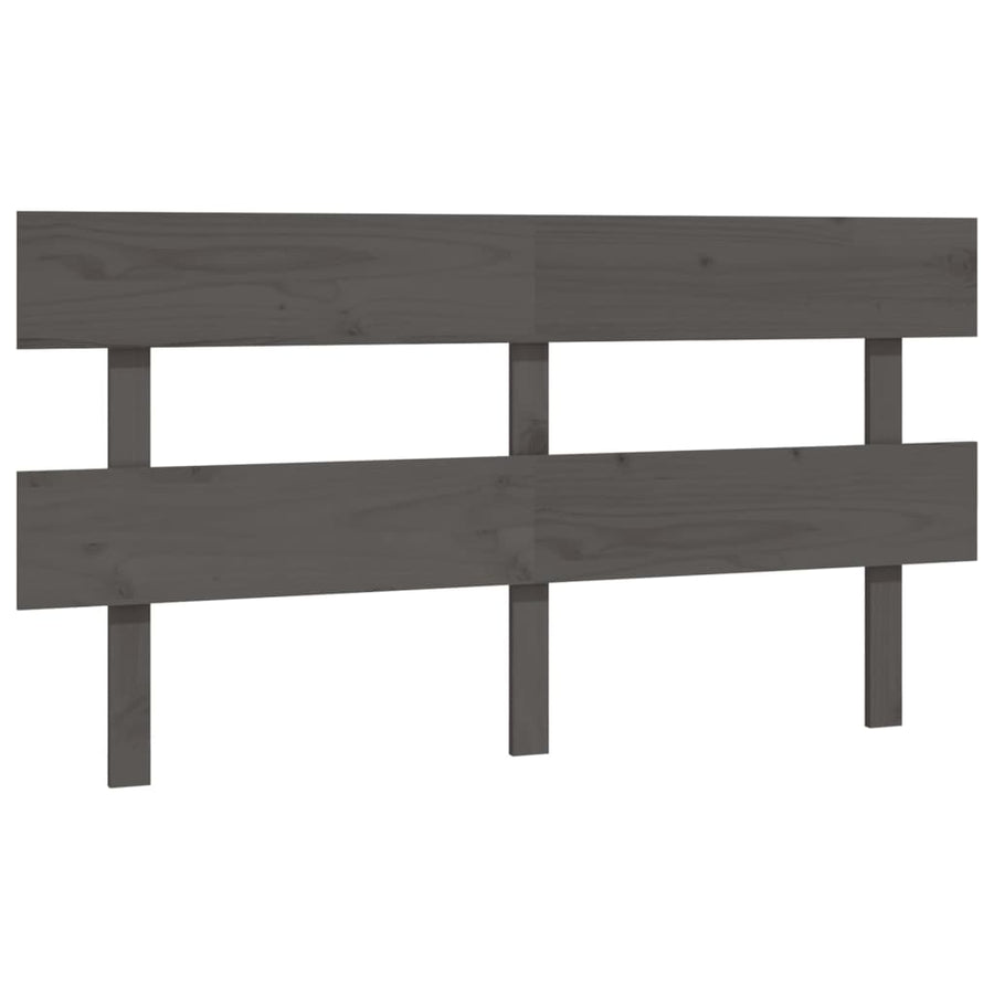 Hoofdbord 154X3X81 Cm Massief Grenenhout Grijs
