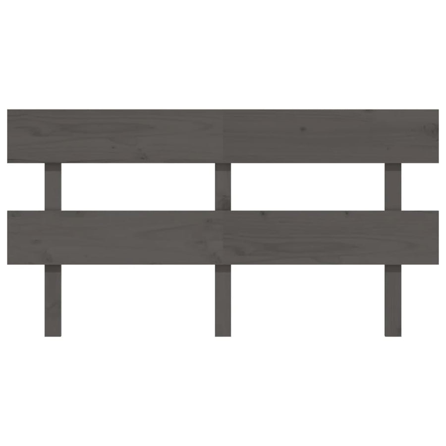 Hoofdbord 154X3X81 Cm Massief Grenenhout Grijs