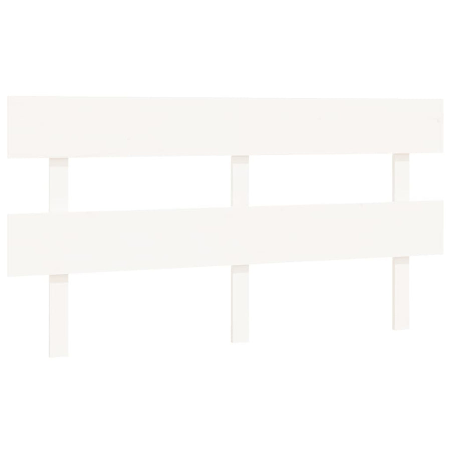 Hoofdbord 164X3X81 Cm Massief Grenenhout Wit