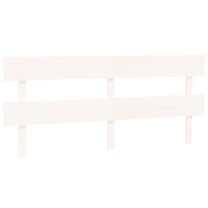 Hoofdbord 184X3X81 Cm Massief Grenenhout Wit