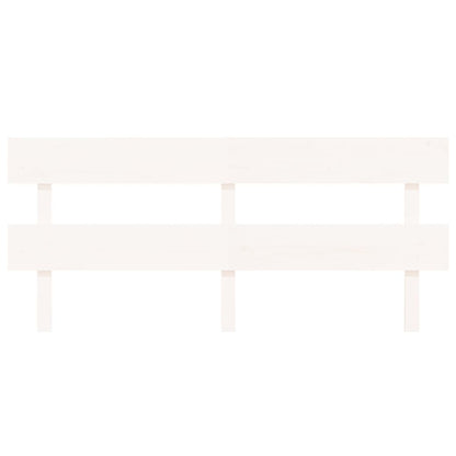 Hoofdbord 184X3X81 Cm Massief Grenenhout Wit