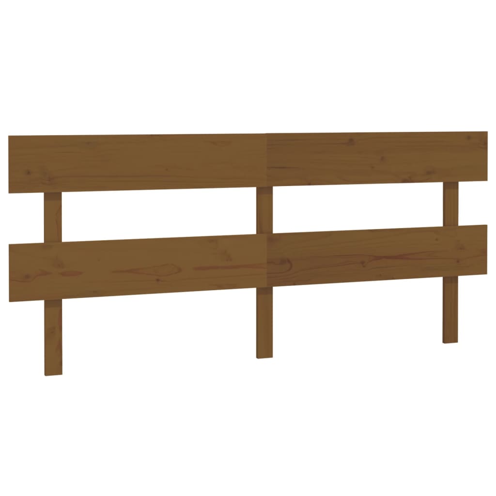 Hoofdbord 184X3X81 Cm Massief Grenenhout Honingbruin