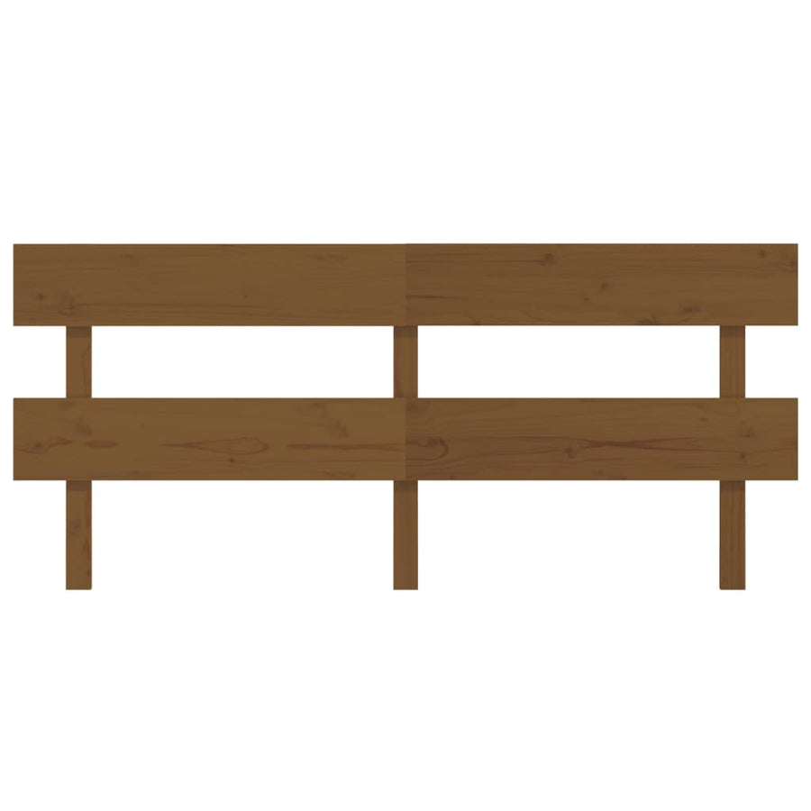Hoofdbord 184X3X81 Cm Massief Grenenhout Honingbruin