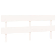 Hoofdbord 204X3X81 Cm Massief Grenenhout Wit