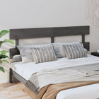 Headboard 204x3x81 cm solid pine grey
