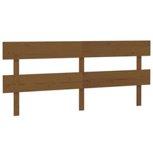 Hoofdbord 204X3X81 Cm Massief Grenenhout Honingbruin