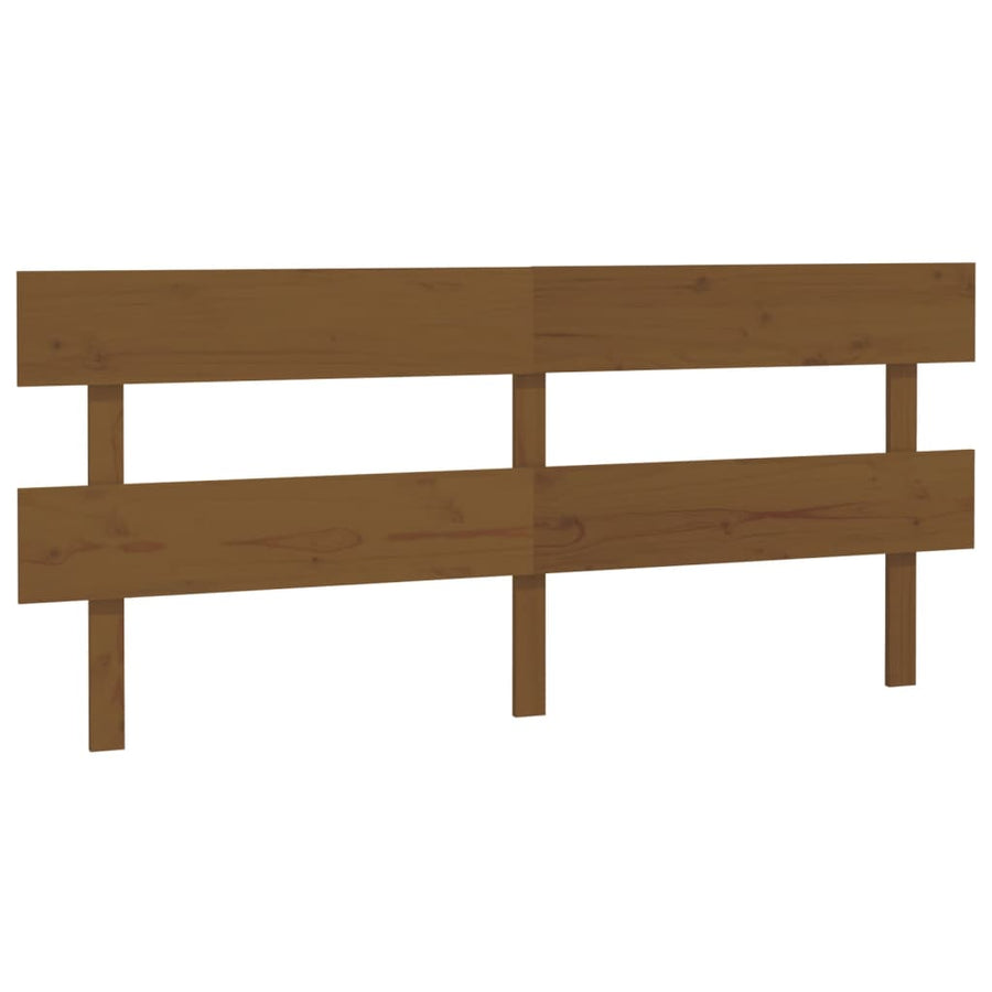 Hoofdbord 204X3X81 Cm Massief Grenenhout Honingbruin