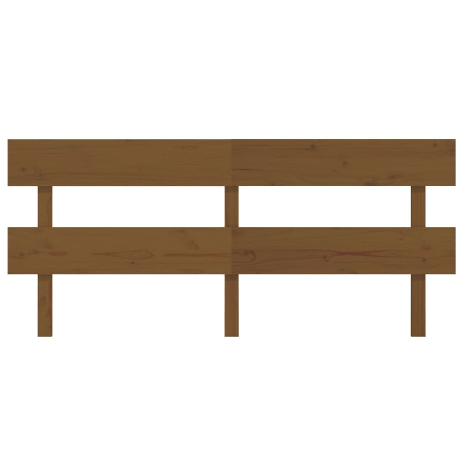 Hoofdbord 204X3X81 Cm Massief Grenenhout Honingbruin