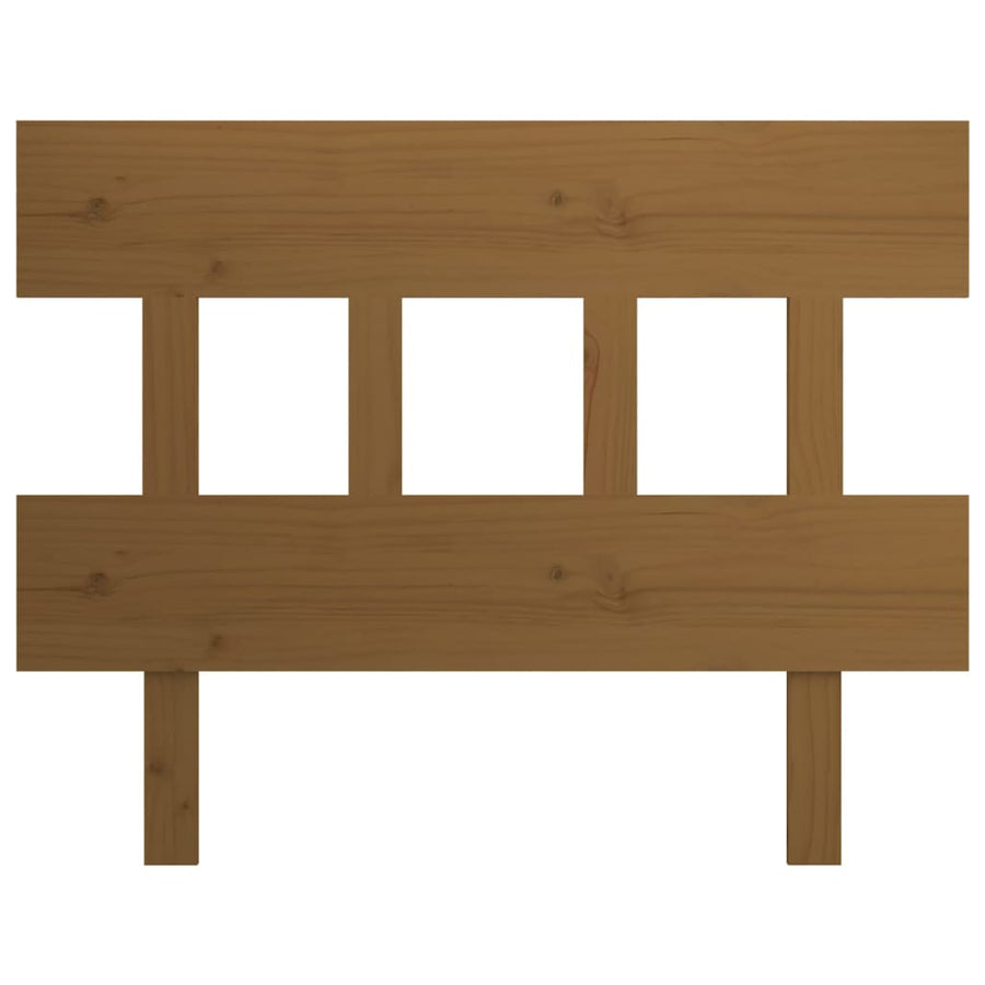 Hoofdbord 103,5X3X81 Cm Massief Grenenhout Honingbruin