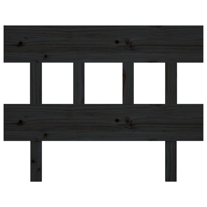 Hoofdbord 103,5X3X81 Cm Massief Grenenhout Zwart