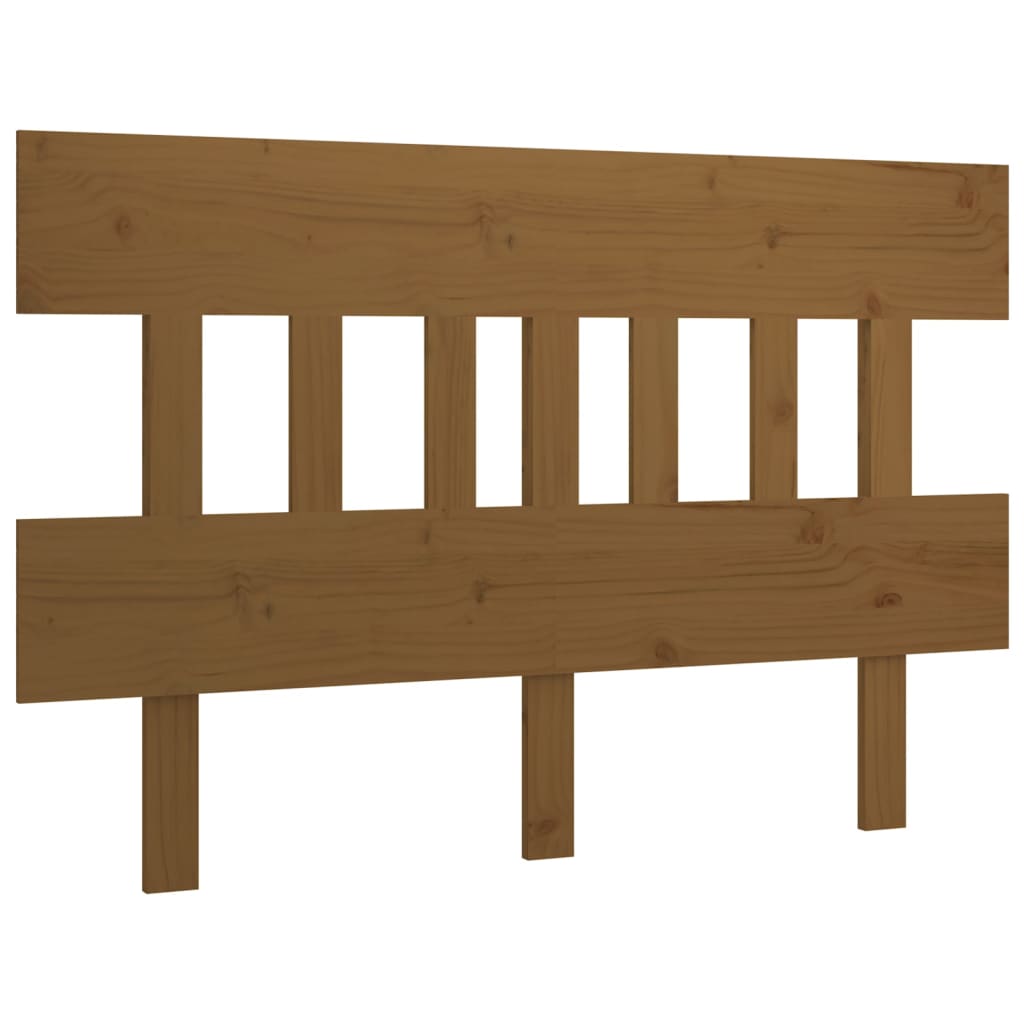 Hoofdbord 123,5X3X81 Cm Massief Grenenhout Honingbruin