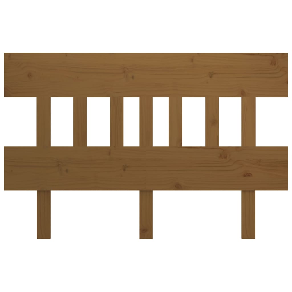 Hoofdbord 123,5X3X81 Cm Massief Grenenhout Honingbruin