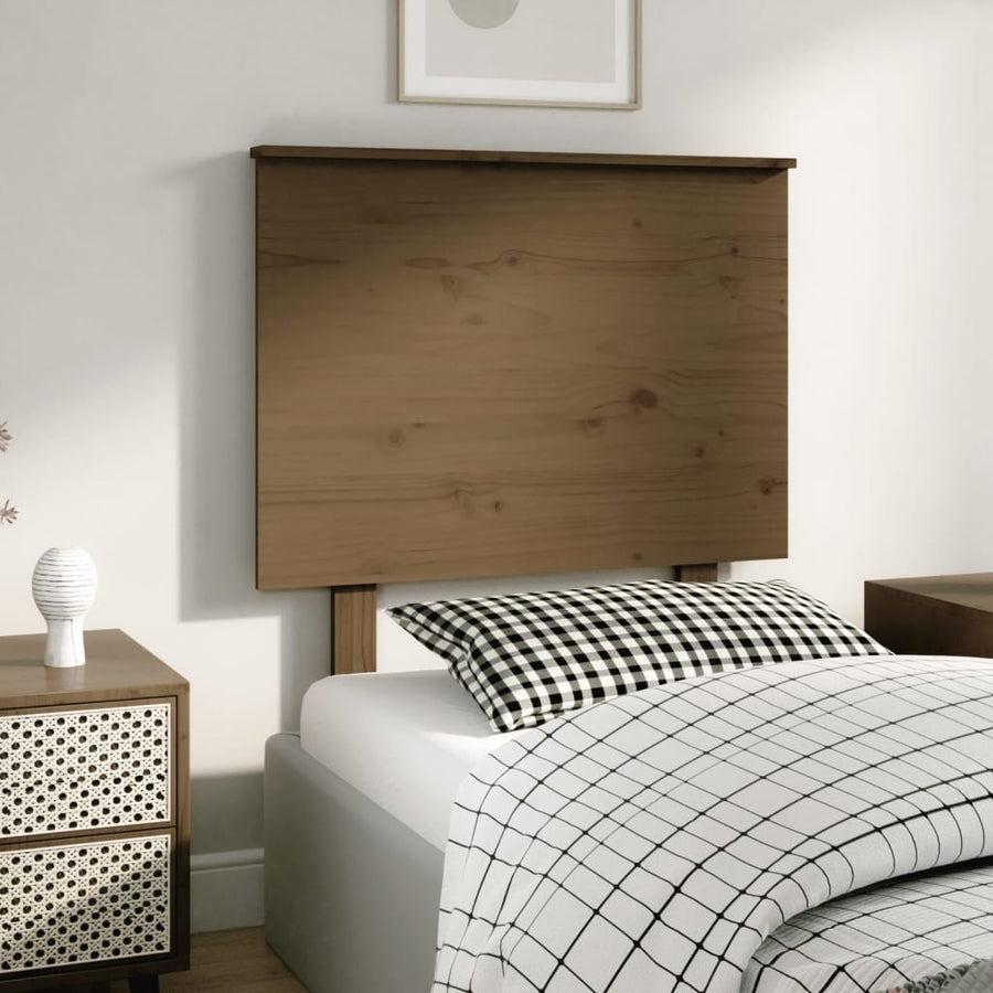 Hoofdbord 79X6X82,5 Cm Massief Grenenhout 79 x 82.5 cm Honingbruin