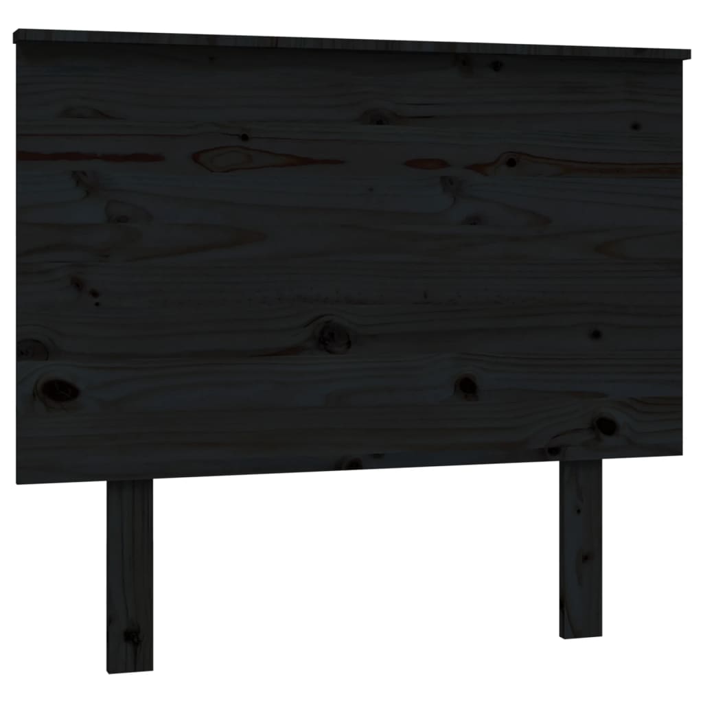 Hoofdbord 94X6X82,5 Cm Massief Grenenhout 94 x 82.5 cm Zwart