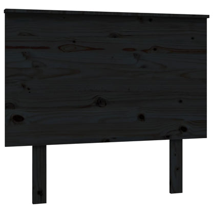 Hoofdbord 94X6X82,5 Cm Massief Grenenhout 94 x 82.5 cm Zwart