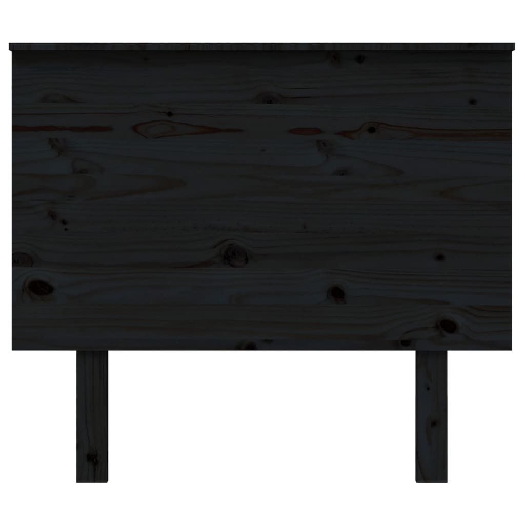 Hoofdbord 94X6X82,5 Cm Massief Grenenhout 94 x 82.5 cm Zwart