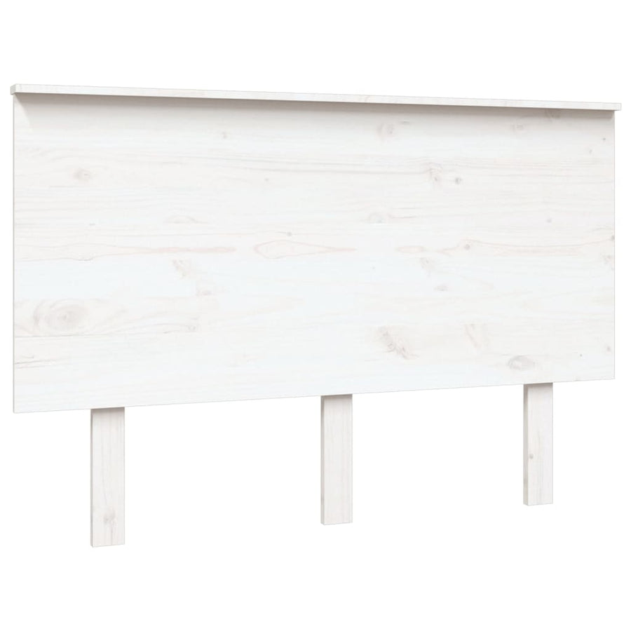 Hoofdbord 24X6X82,5 Cm Massief Grenenhout 124 x 82.5 cm Wit