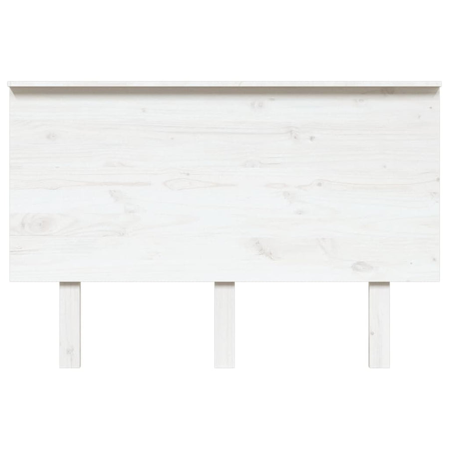 Hoofdbord 24X6X82,5 Cm Massief Grenenhout 124 x 82.5 cm Wit