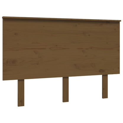 Hoofdbord 24X6X82,5 Cm Massief Grenenhout 124 x 82.5 cm Honingbruin