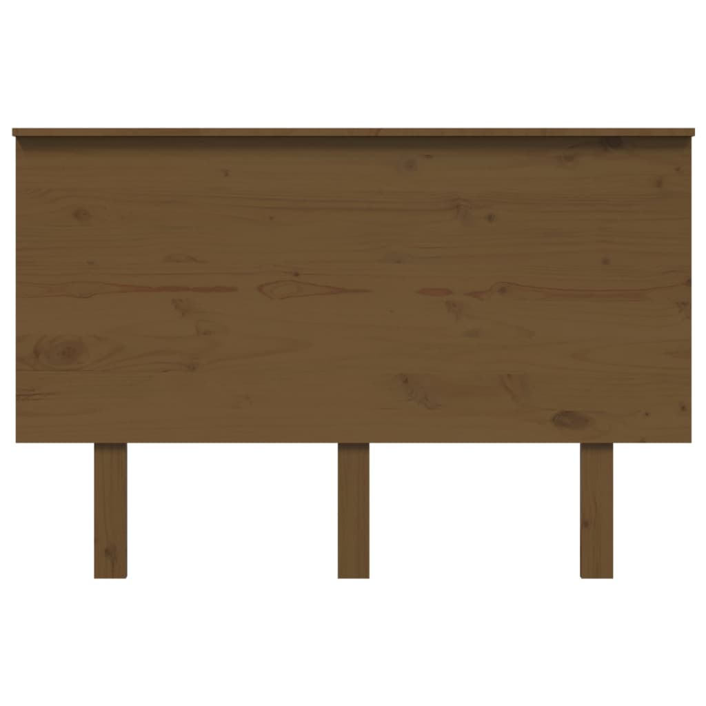 Hoofdbord 24X6X82,5 Cm Massief Grenenhout 124 x 82.5 cm Honingbruin