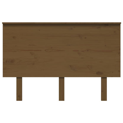 Hoofdbord 24X6X82,5 Cm Massief Grenenhout 124 x 82.5 cm Honingbruin