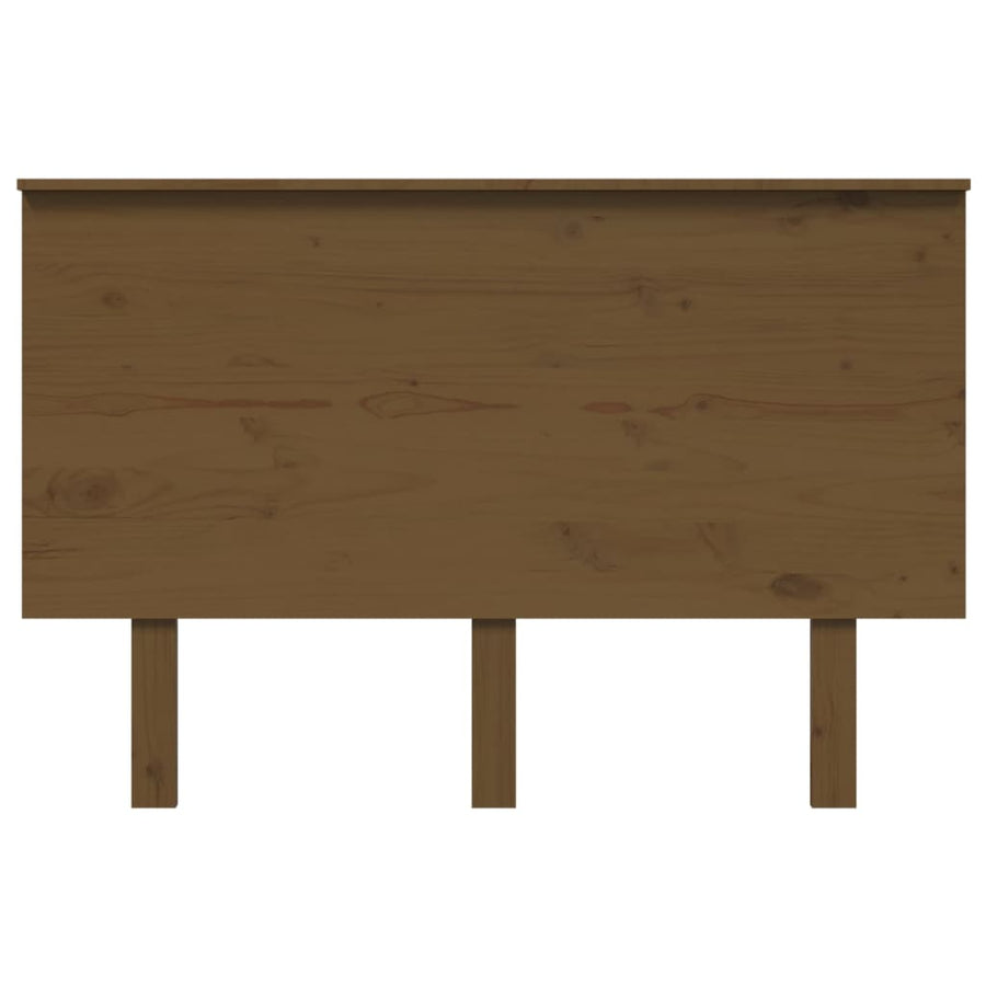 Hoofdbord 24X6X82,5 Cm Massief Grenenhout 124 x 82.5 cm Honingbruin
