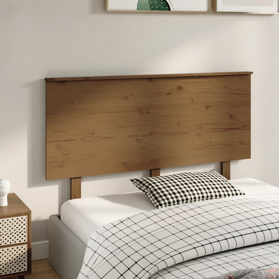 Hoofdbord 39X6X82,5 Cm Massief Grenenhout 139 x 82.5 cm Honingbruin