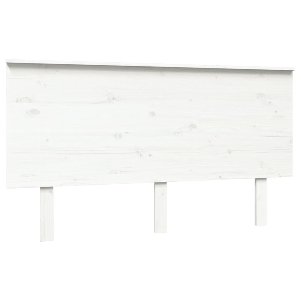 Hoofdbord 44X6X82,5 Cm Massief Grenenhout 144 x 82.5 cm Wit