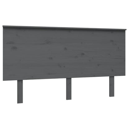 Hoofdbord 44X6X82,5 Cm Massief Grenenhout 144 x 82.5 cm Grijs