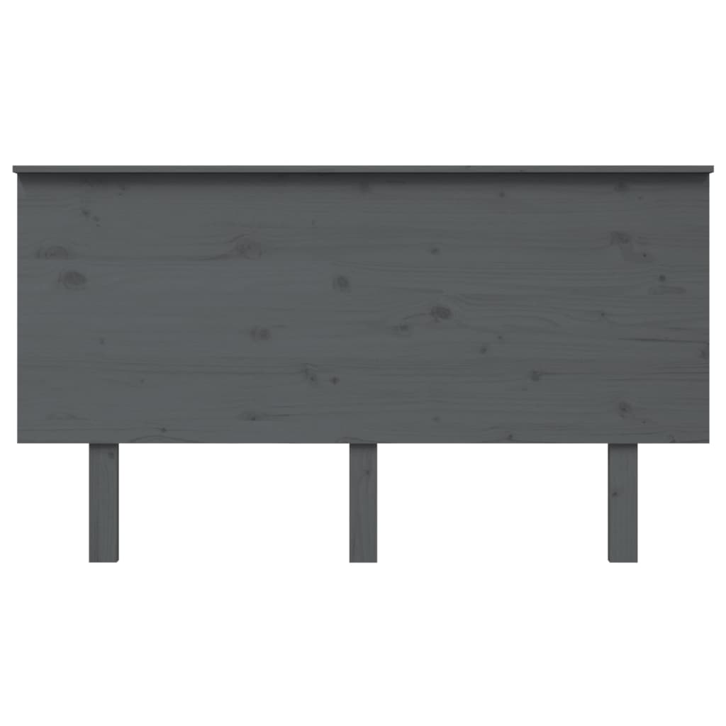 Hoofdbord 44X6X82,5 Cm Massief Grenenhout 144 x 82.5 cm Grijs