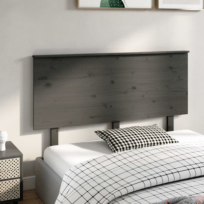 Hoofdbord 44X6X82,5 Cm Massief Grenenhout 144 x 82.5 cm Grijs