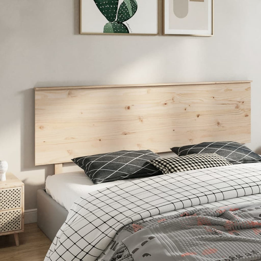 Hoofdbord 204X6X82,5 Cm Massief Grenenhout 204 x 82.5 cm Naturel