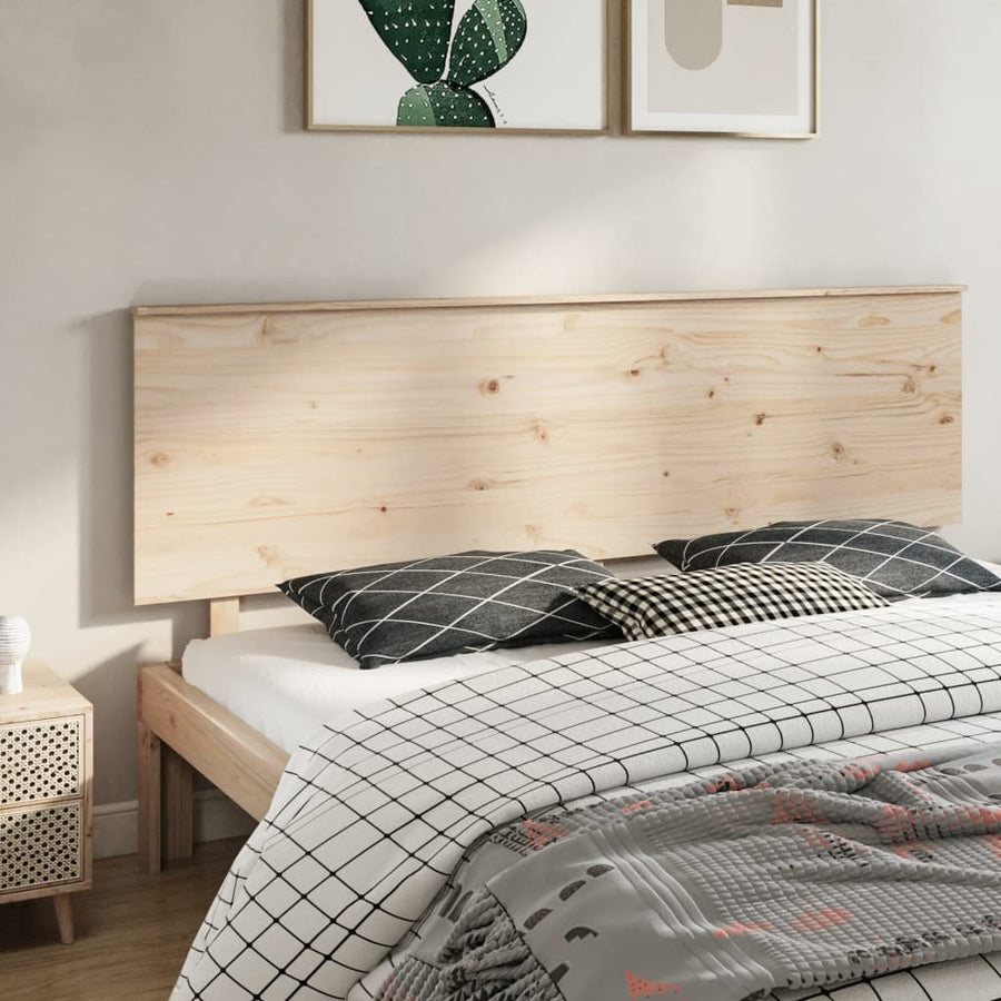 Hoofdbord 204X6X82,5 Cm Massief Grenenhout 204 x 82.5 cm Naturel
