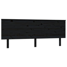 Hoofdbord 204X6X82,5 Cm Massief Grenenhout 204 x 82.5 cm Zwart