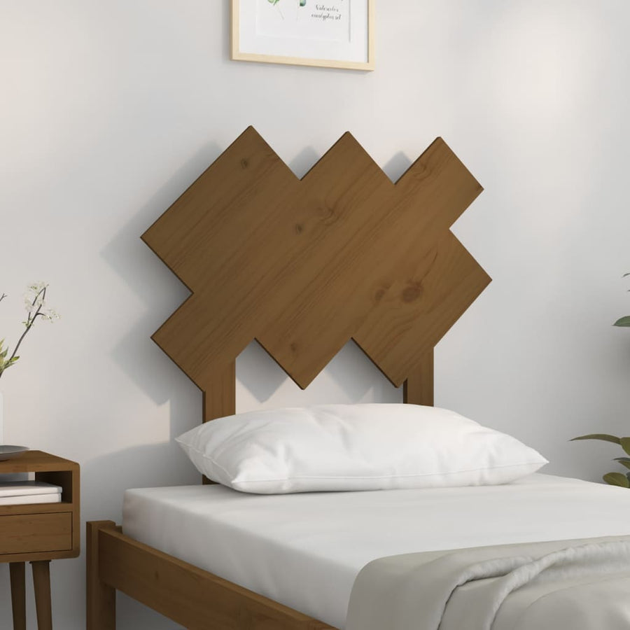 Hoofdbord 72,5X3X81 Cm Massief Grenenhout Honingbruin