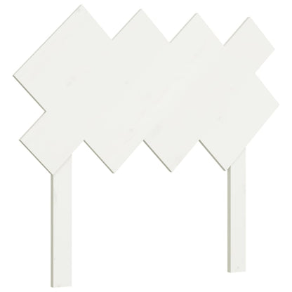 Hoofdbord 92X3X81 Cm Massief Grenenhout Wit
