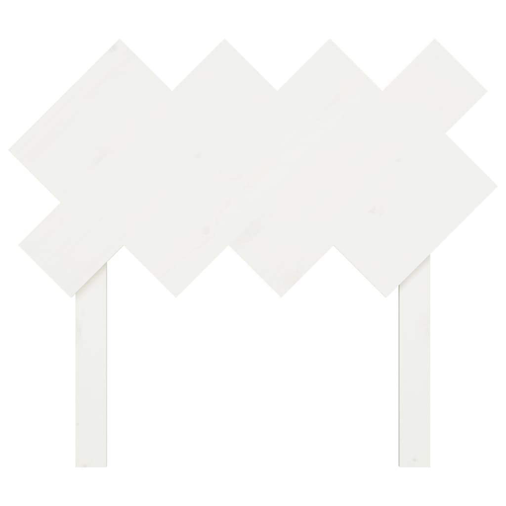 Hoofdbord 92X3X81 Cm Massief Grenenhout Wit