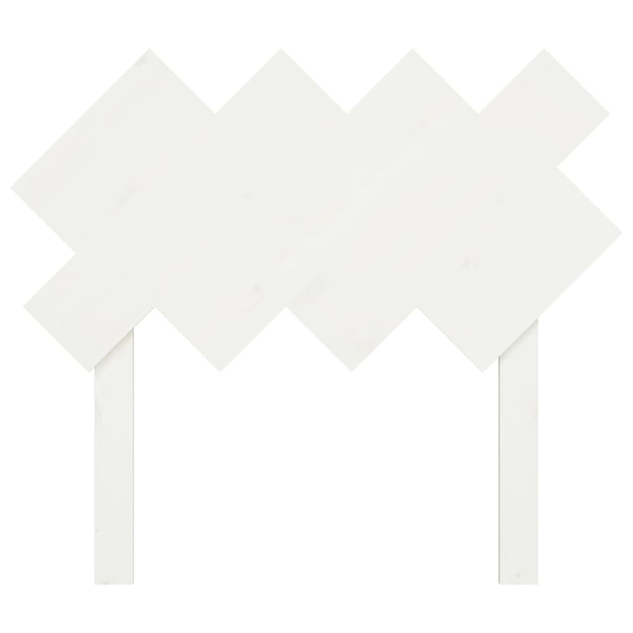 Hoofdbord 92X3X81 Cm Massief Grenenhout Wit