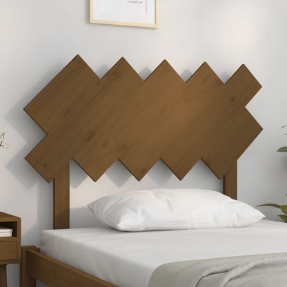 Hoofdbord 104X3X80,5 Cm Massief Grenenhout Honingbruin