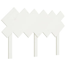 Hoofdbord 122,5X3X80,5 Cm Massief Grenenhout Wit