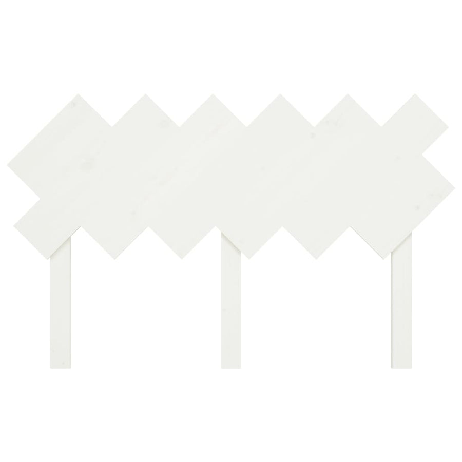 Hoofdbord 132X3X81 Cm Massief Grenenhout Wit