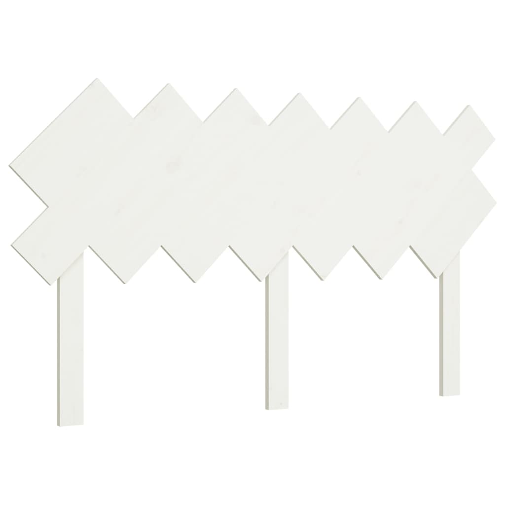 Hoofdbord 141X3X80,5 Cm Massief Grenenhout Wit