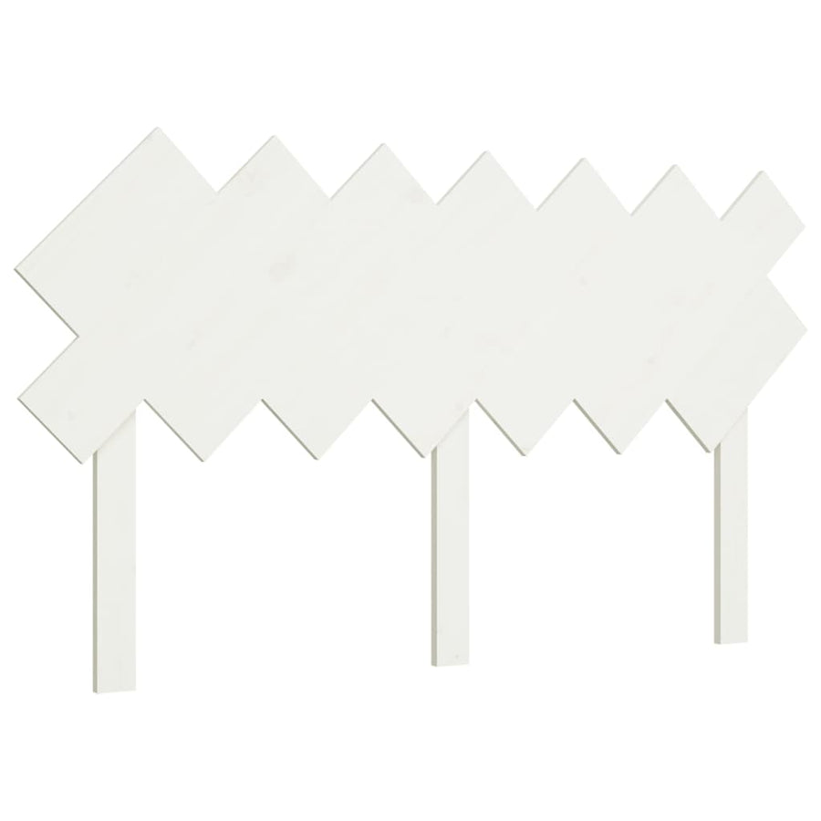 Hoofdbord 141X3X80,5 Cm Massief Grenenhout Wit