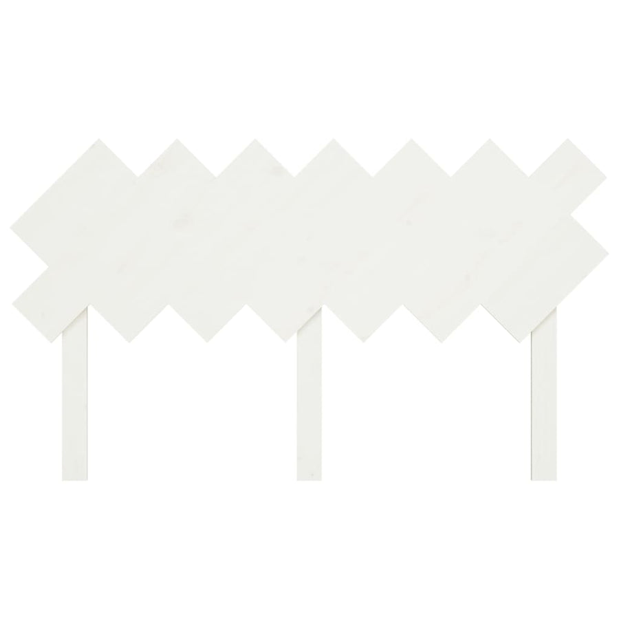 Hoofdbord 141X3X80,5 Cm Massief Grenenhout Wit