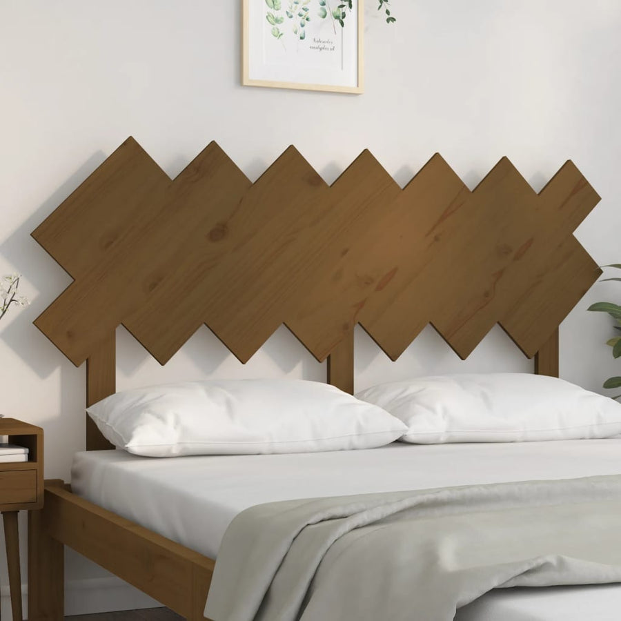 Hoofdbord 141X3X80,5 Cm Massief Grenenhout Honingbruin