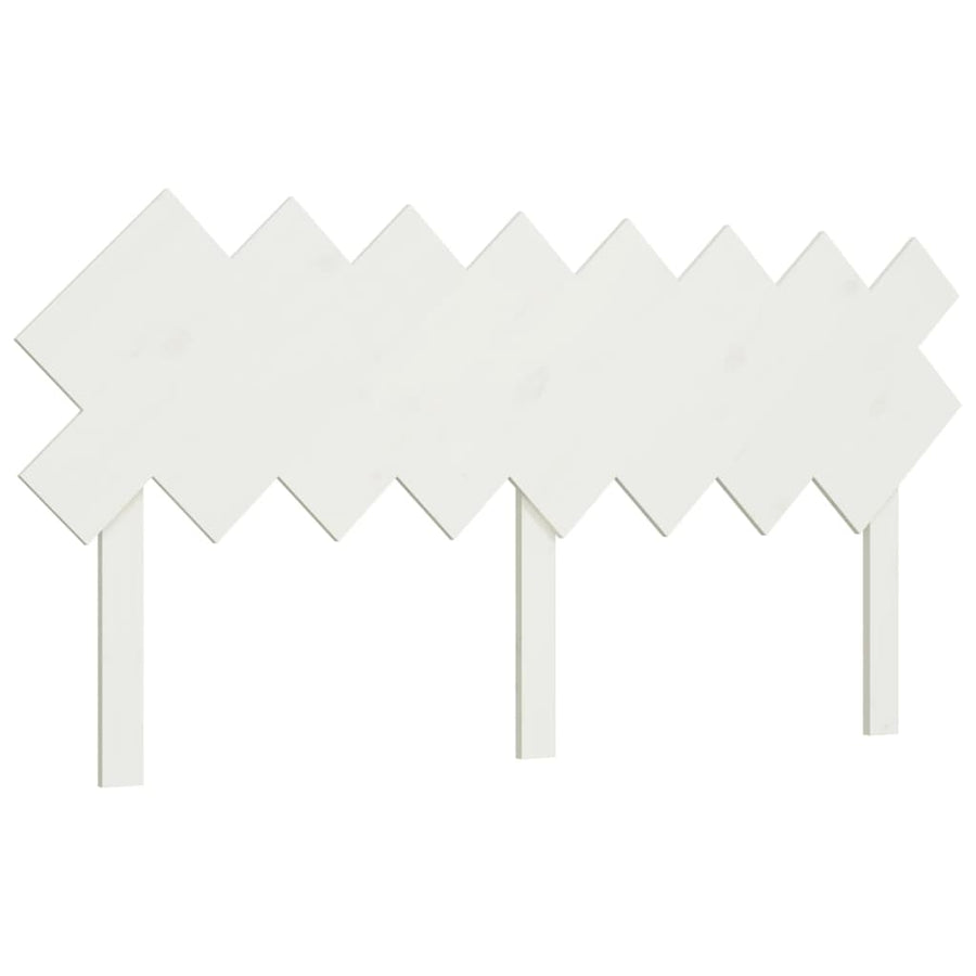 Hoofdbord 159,5X3X80,5 Cm Massief Grenenhout Wit