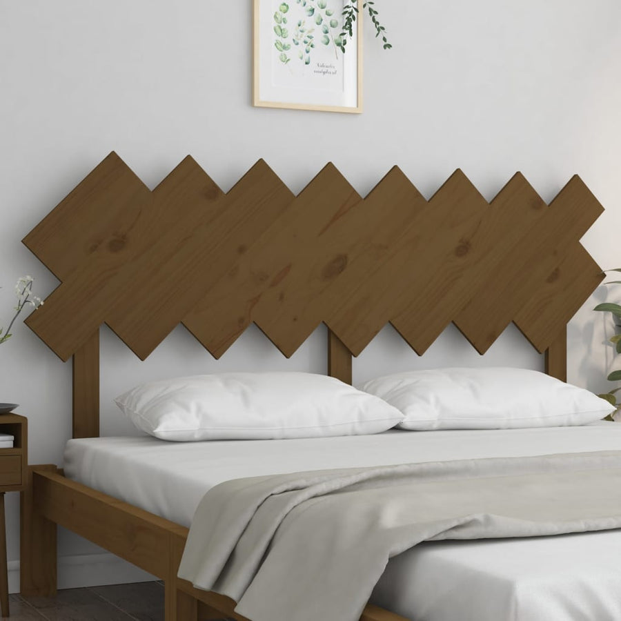 Hoofdbord 159,5X3X80,5 Cm Massief Grenenhout Honingbruin