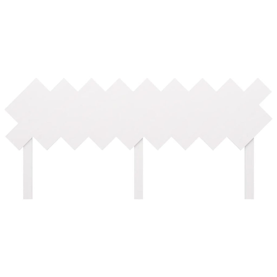 Hoofdbord 178X3X80,5 Cm Massief Grenenhout Wit